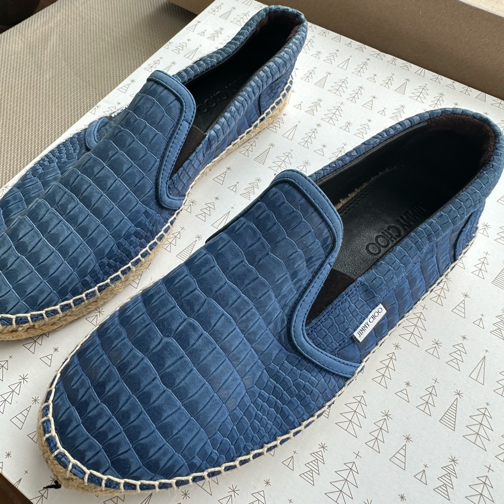 Jimmy choo EU 42 Men leather casual shoes in new condition